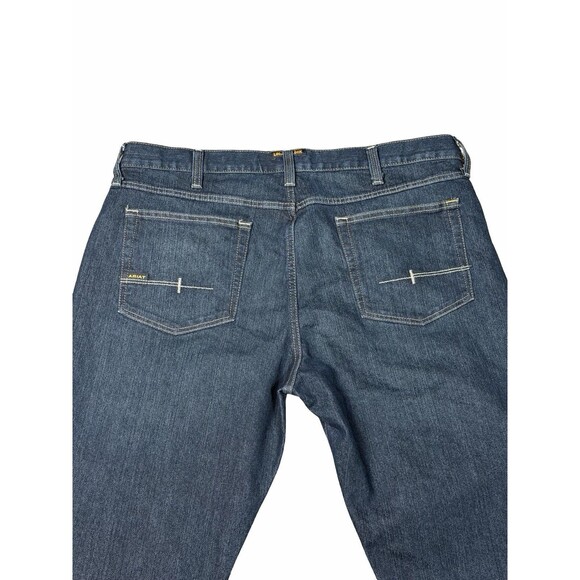 Ariat Rebar M5 Jeans Men's 40x36 Dark Blue Straight Work Durable Denim NWOT - Picture 6 of 13